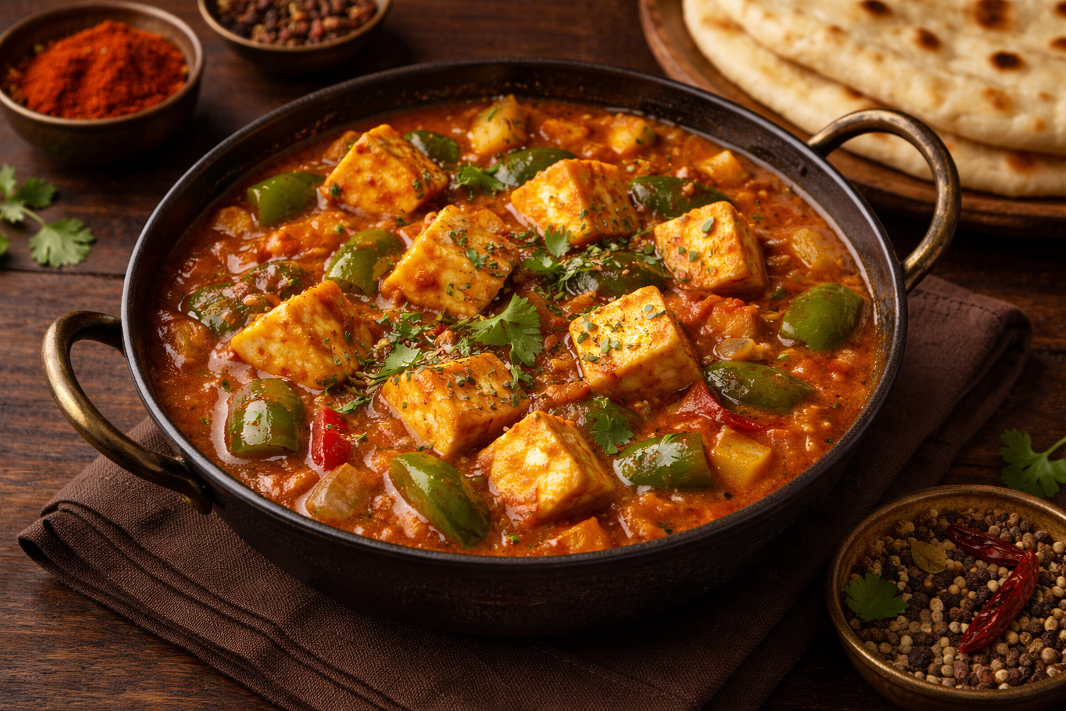 kadai paneer gravy