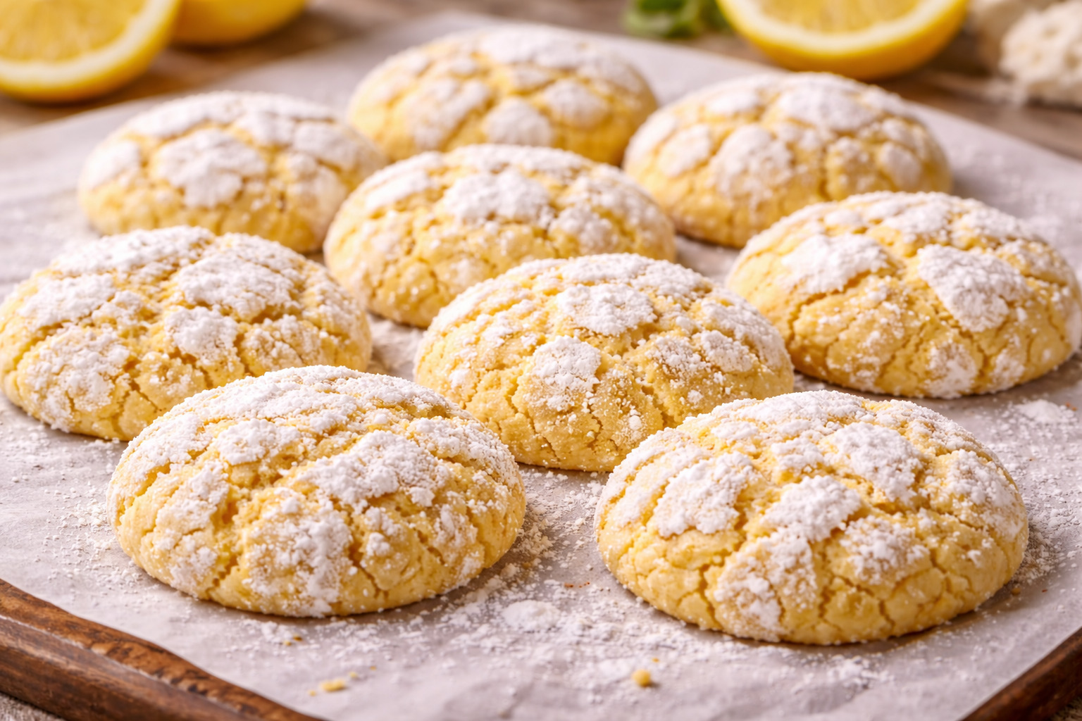 lemon crinkle cookies