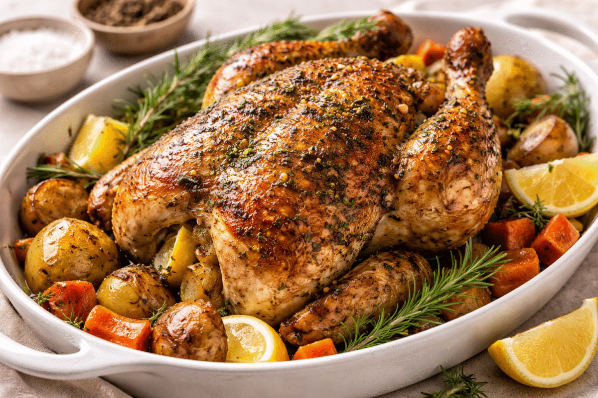 lemon herb roast chicken